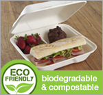 Biodegradable & Compostable Three Compartment Box