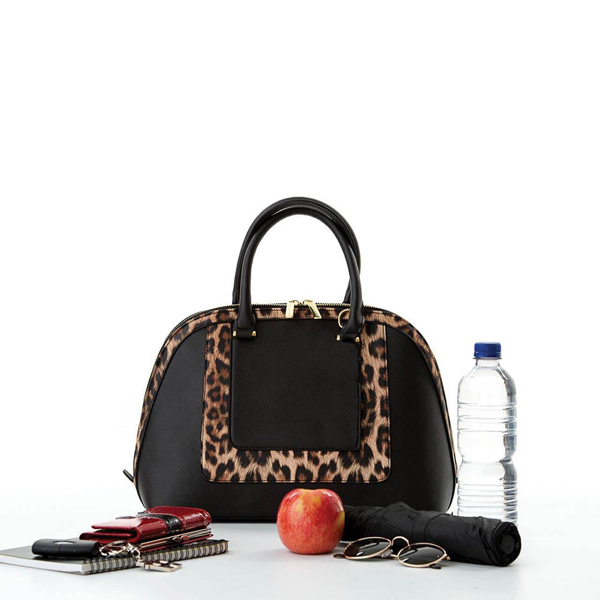 Donna Cool Clutch (Black & Leopard) Cool Classic Handbag