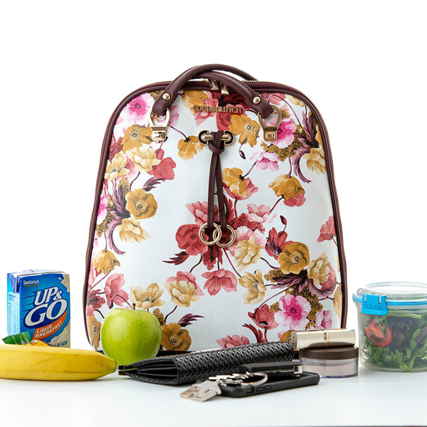 Sharyn Cool Clutch (Plum Flowers) Cool Backpack